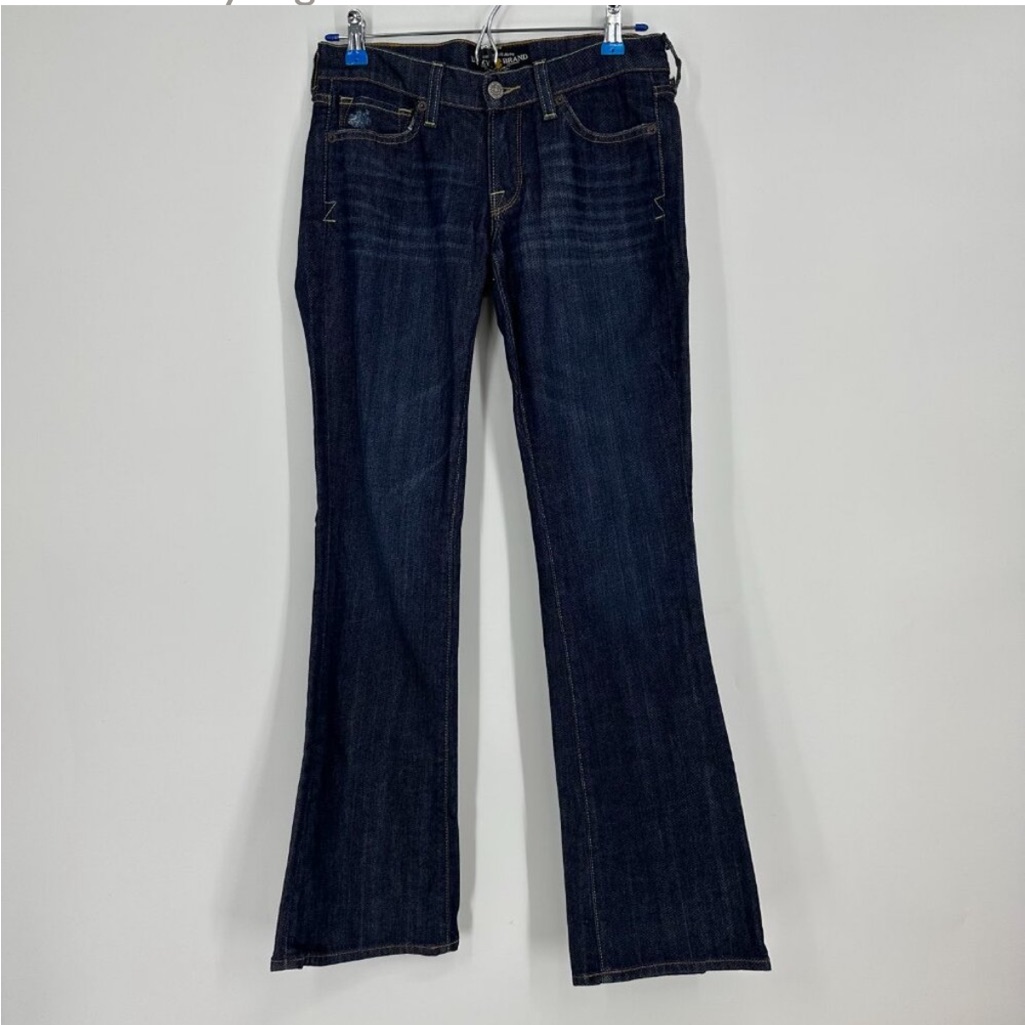 Lucky Brand Zoe Boot Cut Jeans Size 26 Dark Wash Denim Flare Stretch